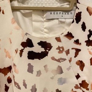 Keepsake Animal Print Mini Dress